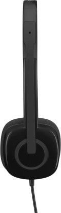 LOGITECH H-151 WIRED HEADSET  (BLACK, ON THE EAR)