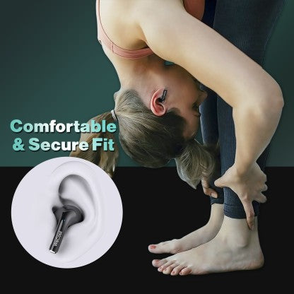 WECOOL H1 TRUE WIRELESS BLUETOOTH EARBUDS WITH 30 HOURS PLAY TIME AND AI POWERED ENC BLUETOOTH HEADSET  (BLACK, TRUE WIRELESS)
