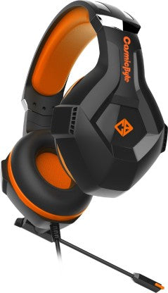 COSMIC BYTE H11 GAMING WIRED HEADSET  (ORANGE, ON THE EAR)