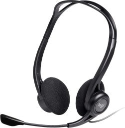 LOGITECH H370 USB WIRED HEADSET  (BLACK, ON THE EAR)