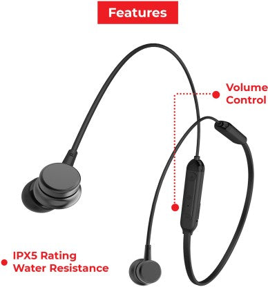 LENOVO HE15 BLUETOOTH HEADSET  (BLACK, IN THE EAR)