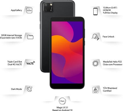 Honor 9S (Black, 32 GB)  (2 GB RAM)