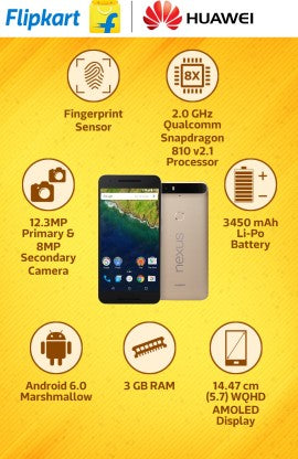 Nexus 6P Special Edition (Gold, 64 GB)  (3 GB RAM)