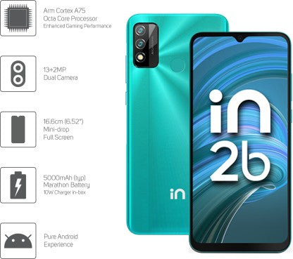 MICROMAX IN 2B (GREEN, 64 GB)  (4 GB RAM)