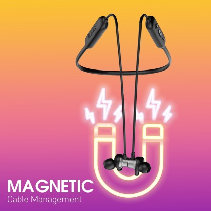 INFINITY BY HARMAN GLIDE N200 WITH 20 HR PLAYTIME,FAST CHARGE,DEEP BASS,DUAL EQ, IPX5 SWEATPROOF BLUETOOTH HEADSET  (BLACK, IN THE EAR)