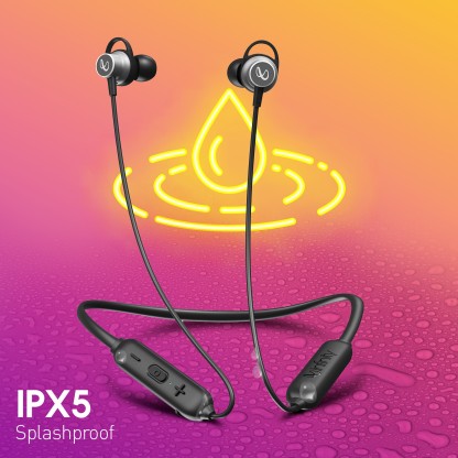 INFINITY BY HARMAN GLIDE N200 WITH 20 HR PLAYTIME,FAST CHARGE,DEEP BASS,DUAL EQ, IPX5 SWEATPROOF BLUETOOTH HEADSET  (BLACK, IN THE EAR)