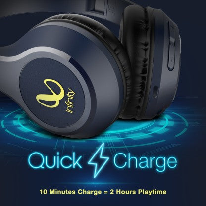 INFINITY BY HARMAN GLIDE 501 BLUETOOTH HEADSET  (BLUE, ON THE EAR)