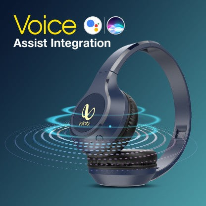 INFINITY BY HARMAN GLIDE 501 BLUETOOTH HEADSET  (BLUE, ON THE EAR)