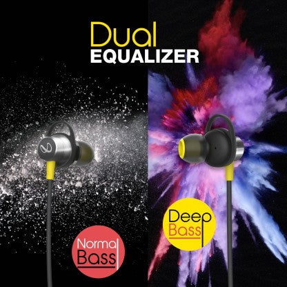 INFINITY BY HARMAN GLIDE N120 NECKBAND WITH ADVANCED 12MM DRIVERS, DUAL EQUALIZER, IPX5 SWEATPROOF BLUETOOTH HEADSET  (BLACK, YELLOW, IN THE EAR)