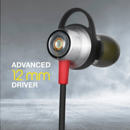 INFINITY BY HARMAN GLIDE N120 NECKBAND WITH ADVANCED 12MM DRIVERS, DUAL EQUALIZER, IPX5 SWEATPROOF BLUETOOTH HEADSET  (BLACK, RED, IN THE EAR)