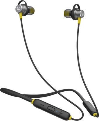 INFINITY BY HARMAN GLIDE N120 NECKBAND WITH ADVANCED 12MM DRIVERS, DUAL EQUALIZER, IPX5 SWEATPROOF BLUETOOTH HEADSET  (BLACK, YELLOW, IN THE EAR)
