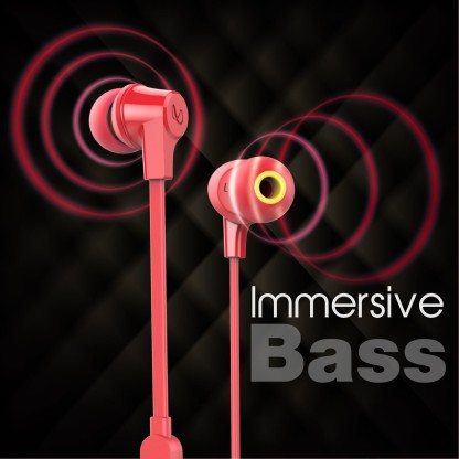 INFINITY BY HARMAN ZIP 100 WIRED HEADSET  (RED, IN THE EAR)