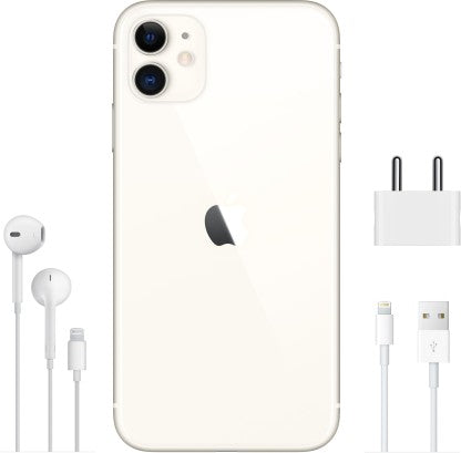 Apple iPhone 11 (White, 64 GB) (Includes EarPods, Power Adapter)