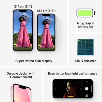 [Like New] APPLE IPHONE 13 (PINK, 128 GB)