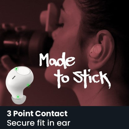 SNOKOR (BY INFINIX) IROCKER XE15 BLUETOOTH HEADSET  (WHITE, TRUE WIRELESS)