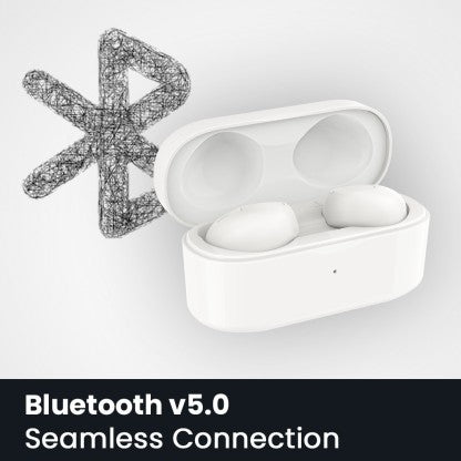 SNOKOR (BY INFINIX) IROCKER XE15 BLUETOOTH HEADSET  (WHITE, TRUE WIRELESS)