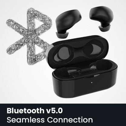 SNOKOR (BY INFINIX) IROCKER XE15 BLUETOOTH HEADSET  (BLACK, TRUE WIRELESS)