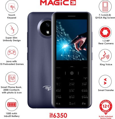 ITEL MAGIC3 SMART TOUCH KEYPAD  (BLACK)