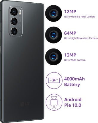 LG WING (AURORA GRAY, 128 GB)  (8 GB RAM)