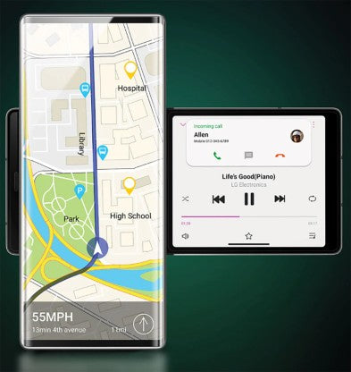 LG WING (AURORA GRAY, 128 GB)  (8 GB RAM)