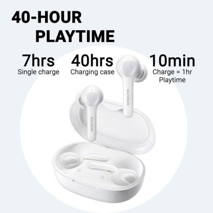 SOUNDCORE BY ANKER LIFE NOTE TRUE WIRELESS BLUETOOTH HEADSET  (WHITE, TRUE WIRELESS) [Like New]