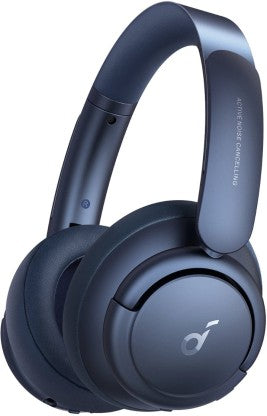 SOUNDCORE BY ANKER LIFE Q35 WITH TARGETED ACTIVE NOISE CANCELLATION ENABLED BLUETOOTH HEADSET  (BLUE, ON THE EAR) [Like New]