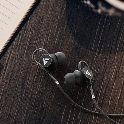 BOULT AUDIO BASSBUDS LOOP WIRED HEADSET  (BLACK, IN THE EAR)