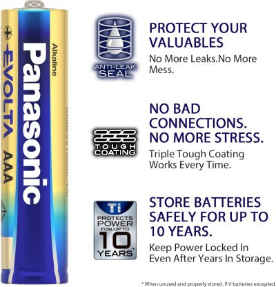 PANASONIC LR03EGDG/1B6  BATTERY  (PACK OF 6)