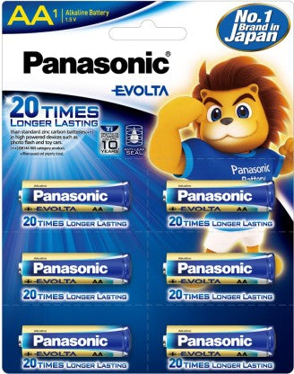 PANASONIC LR6EGDG/1B6  BATTERY  (PACK OF 6) [Like New]