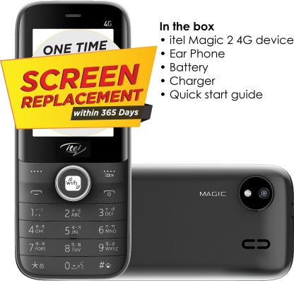 ITEL MAGIC2 4G (WIFI, HOTSPOT TETHERING)  (BLACK)