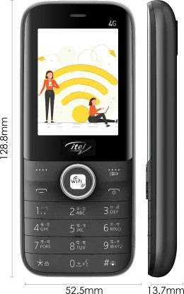 ITEL MAGIC2 4G (WIFI, HOTSPOT TETHERING)  (BLACK)