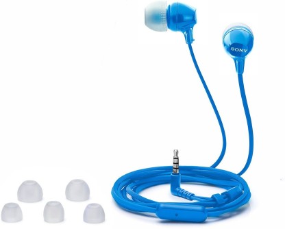 SONY EX14AP WIRED HEADSET  (BLUE, IN THE EAR)