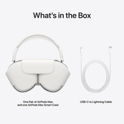 APPLE AIRPODS MAX BLUETOOTH HEADSET  (SILVER, ON THE EAR)