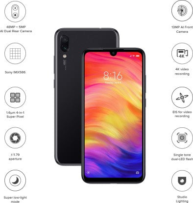Redmi Note 7 Pro (Space Black, 128 GB)  (6 GB RAM)