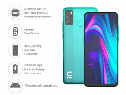 Micromax IN 1b (Green, 64 GB)  (4 GB RAM)