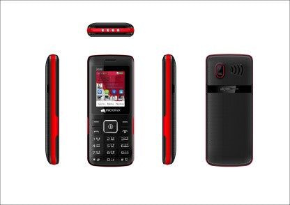 Micromax X380  (Black&amp;Red)