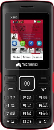 Micromax X380  (Black&amp;Red)