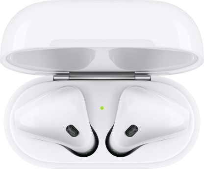 APPLE AIRPODS(2ND GEN) WITH CHARGING CASE BLUETOOTH HEADSET WITH MIC  (WHITE, TRUE WIRELESS)
