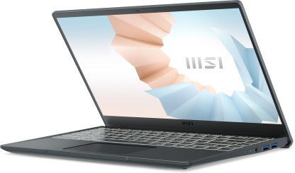 MSI MODERN 14 RYZEN 5 HEXA CORE 5500U - (8 GB/512 GB SSD/WINDOWS 11 HOME) MODERN 14 B5M-242IN THIN AND LIGHT LAPTOP  (14 INCH, CARBON GRAY, 1.3 KG KG)[Like New]