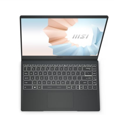 MSI MODERN 14 RYZEN 5 HEXA CORE 5500U - (8 GB/512 GB SSD/WINDOWS 11 HOME) MODERN 14 B5M-242IN THIN AND LIGHT LAPTOP  (14 INCH, CARBON GRAY, 1.3 KG KG)[Like New]