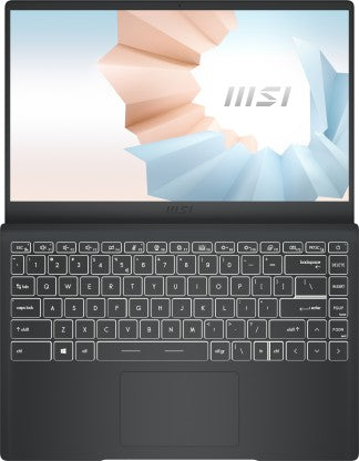 MSI MODERN 14 RYZEN 5 HEXA CORE 5500U - (8 GB/512 GB SSD/WINDOWS 11 HOME) MODERN 14 B5M-242IN THIN AND LIGHT LAPTOP  (14 INCH, CARBON GRAY, 1.3 KG KG)[Like New]