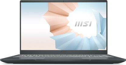 MSI MODERN 14 RYZEN 5 HEXA CORE 5500U - (8 GB/512 GB SSD/WINDOWS 11 HOME) MODERN 14 B5M-242IN THIN AND LIGHT LAPTOP  (14 INCH, CARBON GRAY, 1.3 KG KG)[Like New]