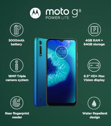 MOTOROLA G8 Power Lite (Royal Blue, 64 GB)  (4 GB RAM)