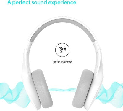MOTOROLA PULSE ESCAPE WITH GOOGLE ASSISTANT BLUETOOTH HEADSET  (WHITE, ON THE EAR)