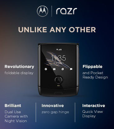 MOTOROLA Razr (Black, 128 GB)  (6 GB RAM)