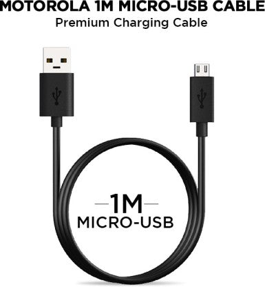 MOTOROLA 18 W QUICK CHARGE 3 A MOBILE SJSC54 QUALCOMM 3.0 TURBO POWER 18W WITH MICRO USB DATA CABLE CHARGER WITH DETACHABLE CABLE  (BLACK)