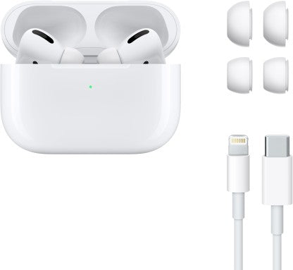 APPLE AIRPODS PRO WITH MAGSAFE CHARGING CASE BLUETOOTH HEADSET  (WHITE, TRUE WIRELESS)