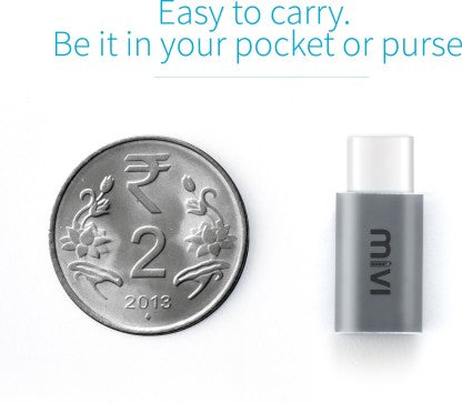 MIVI USB TYPE C, MICRO USB OTG ADAPTER  (PACK OF 1)