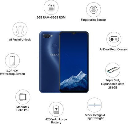 OPPO A11K (Deep Blue, 32 GB)  (2 GB RAM)