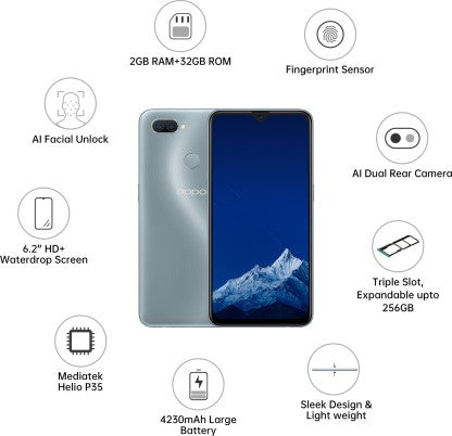 OPPO A11K (Flowing Silver, 32 GB)  (2 GB RAM)